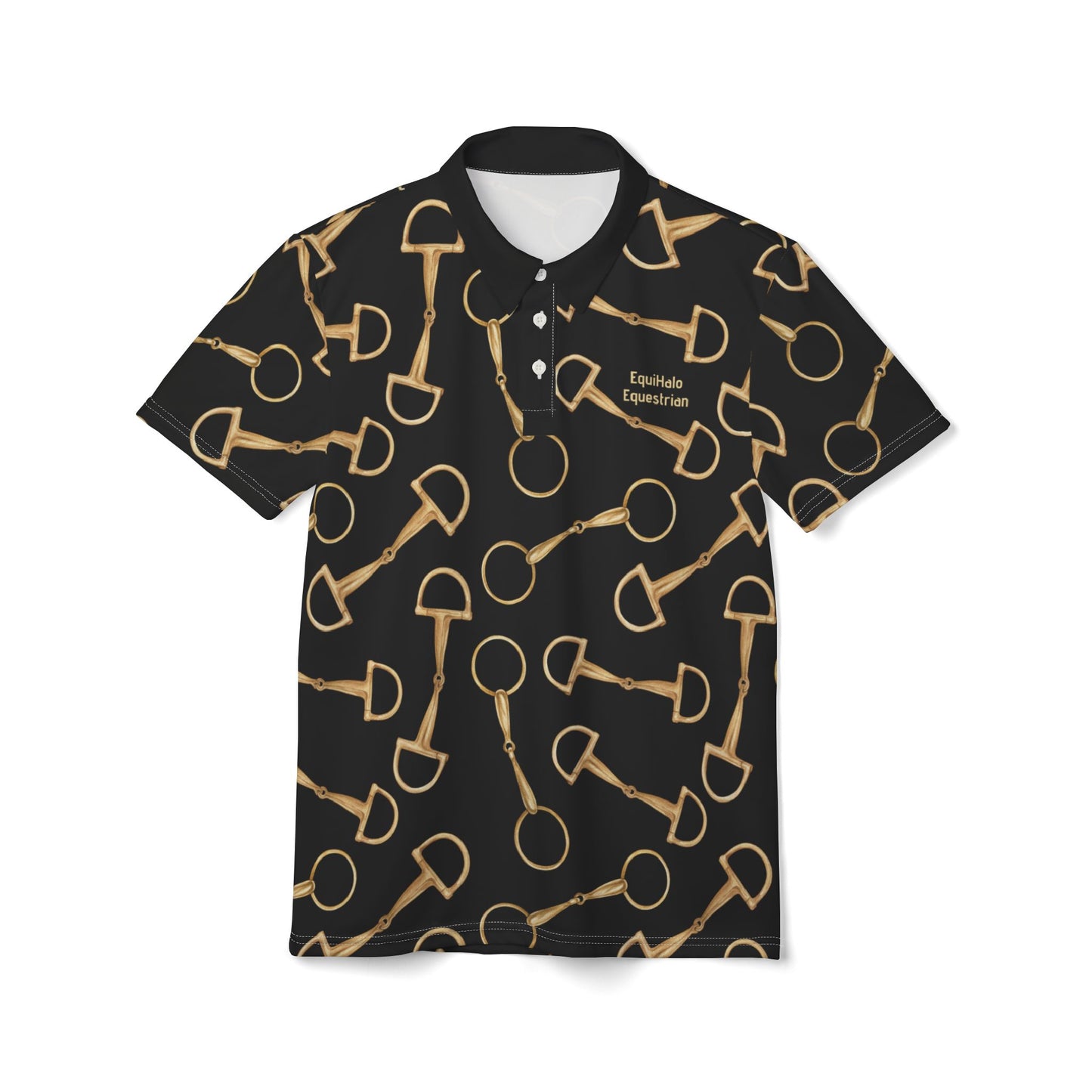 Unisex Polo Shirt - Gold Bits