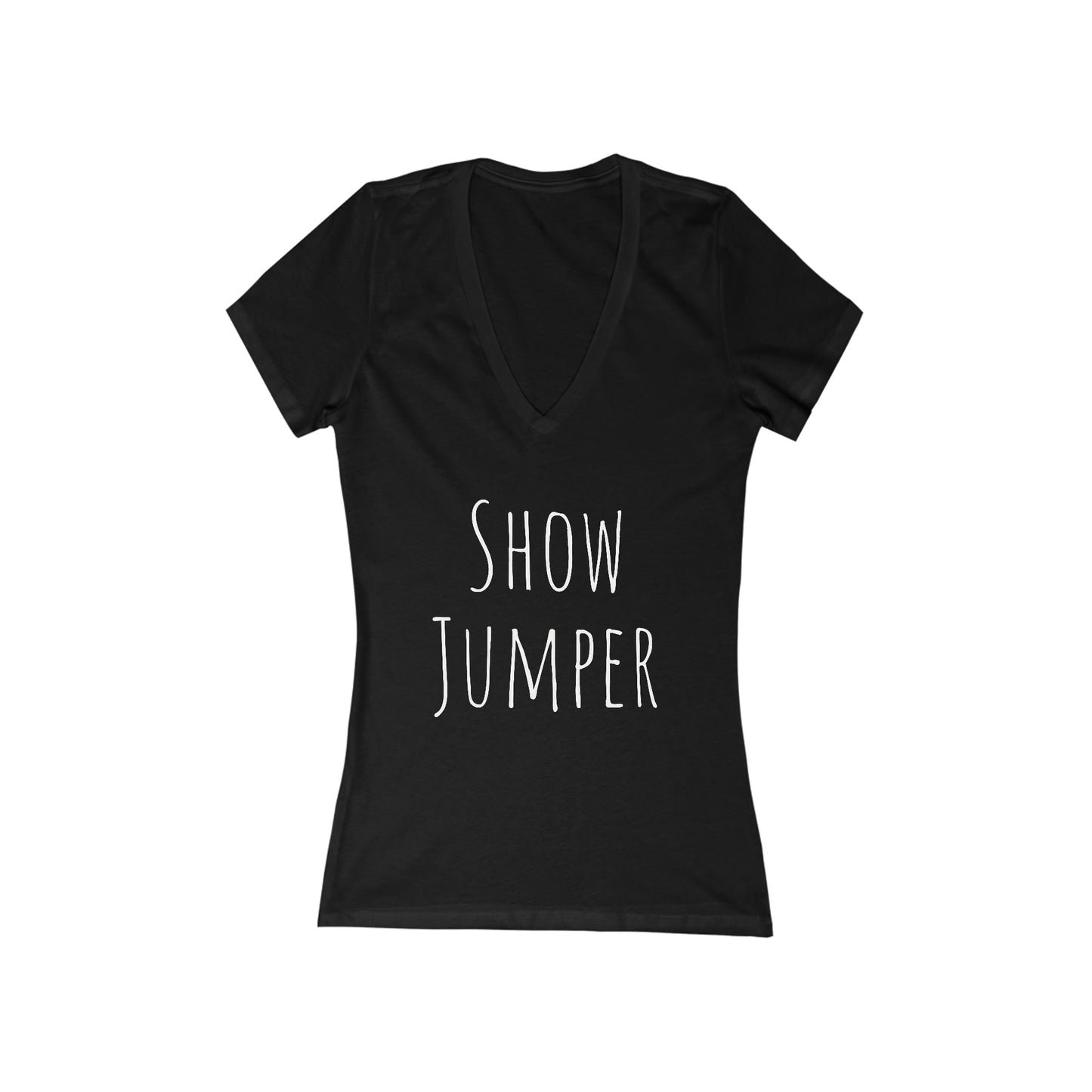Shirt - Show Jumper Poem Version 2 (Back) V-Neck Tee