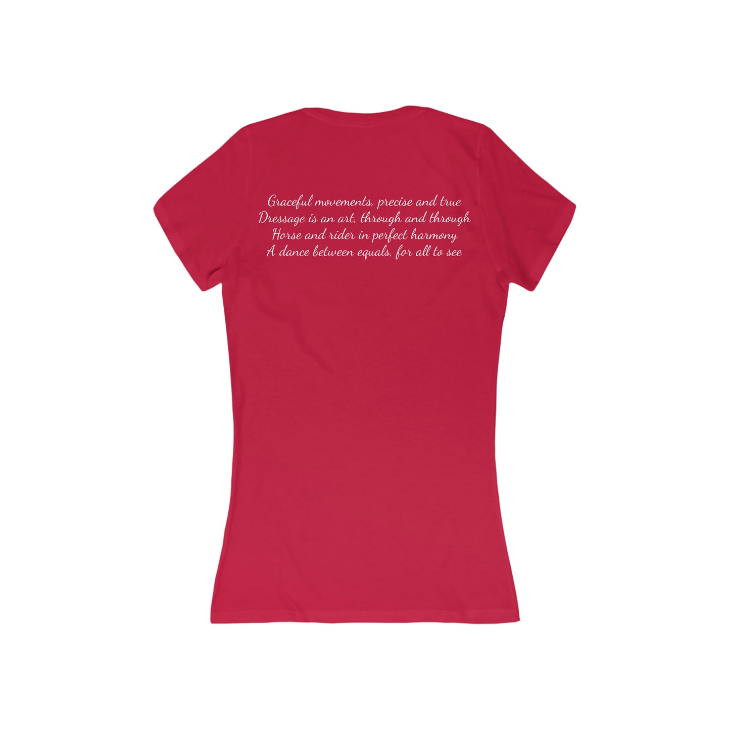 Shirt - Dressage Poem (Back) V-Neck Tee