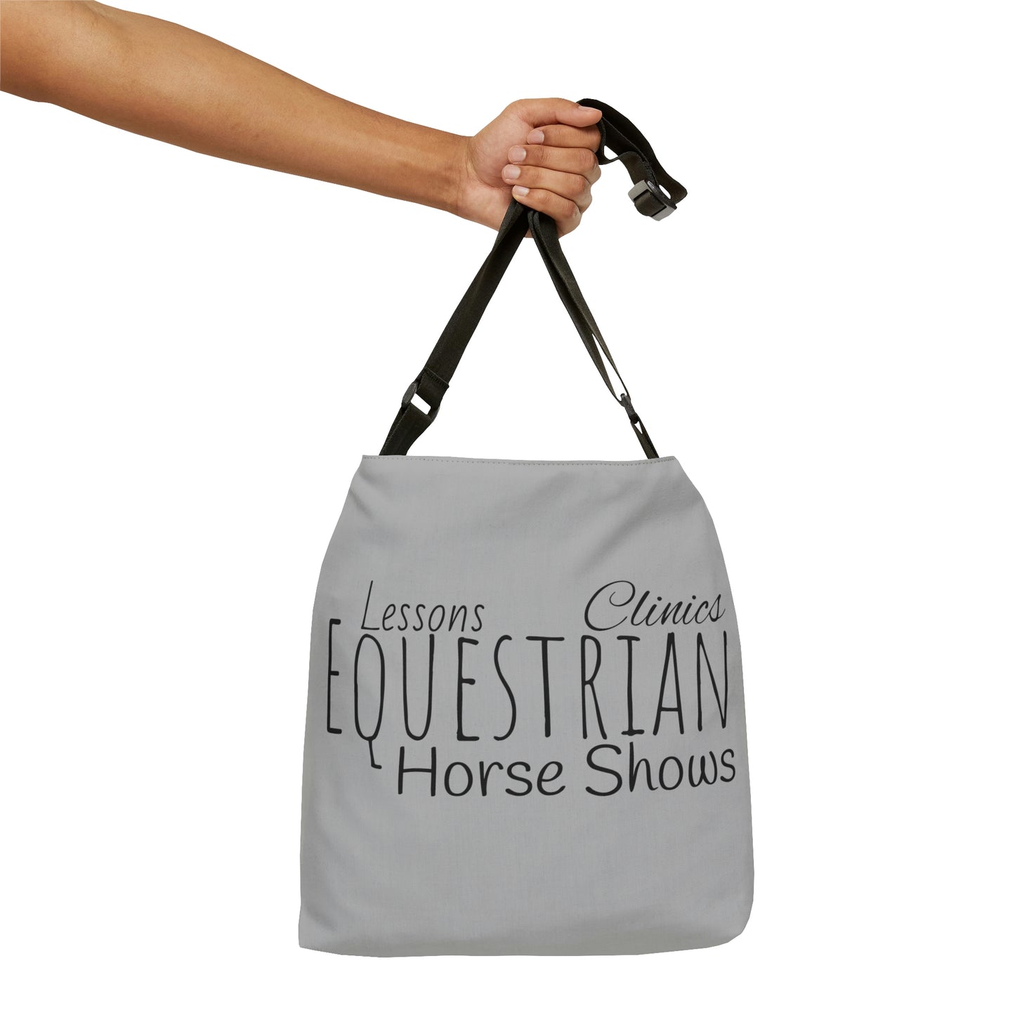 Tote Bag - Equestrian, Lessons, Clinics, Horse Shows - Adjustable