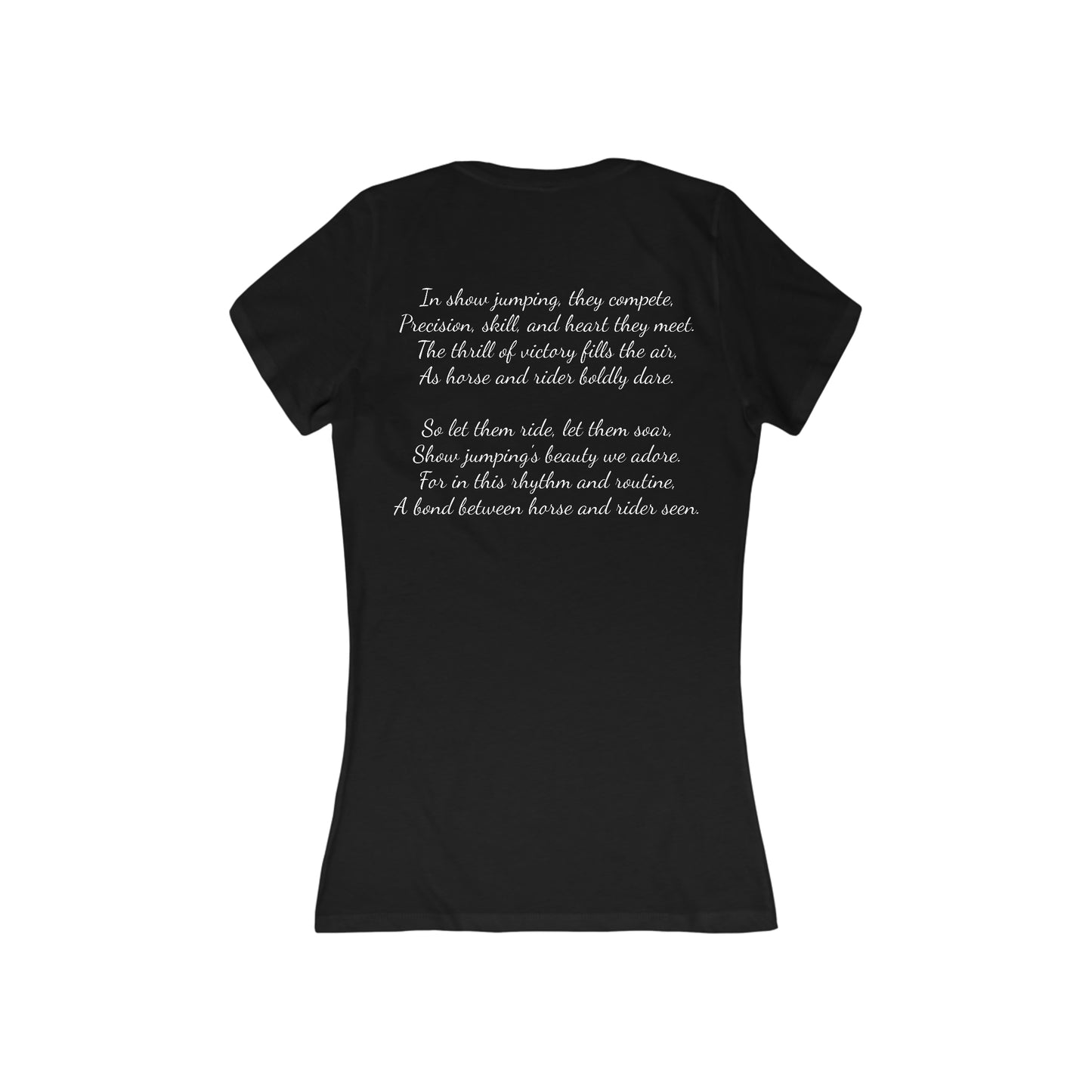 Shirt - Show Jumper Poem (Back) V-Neck Tee