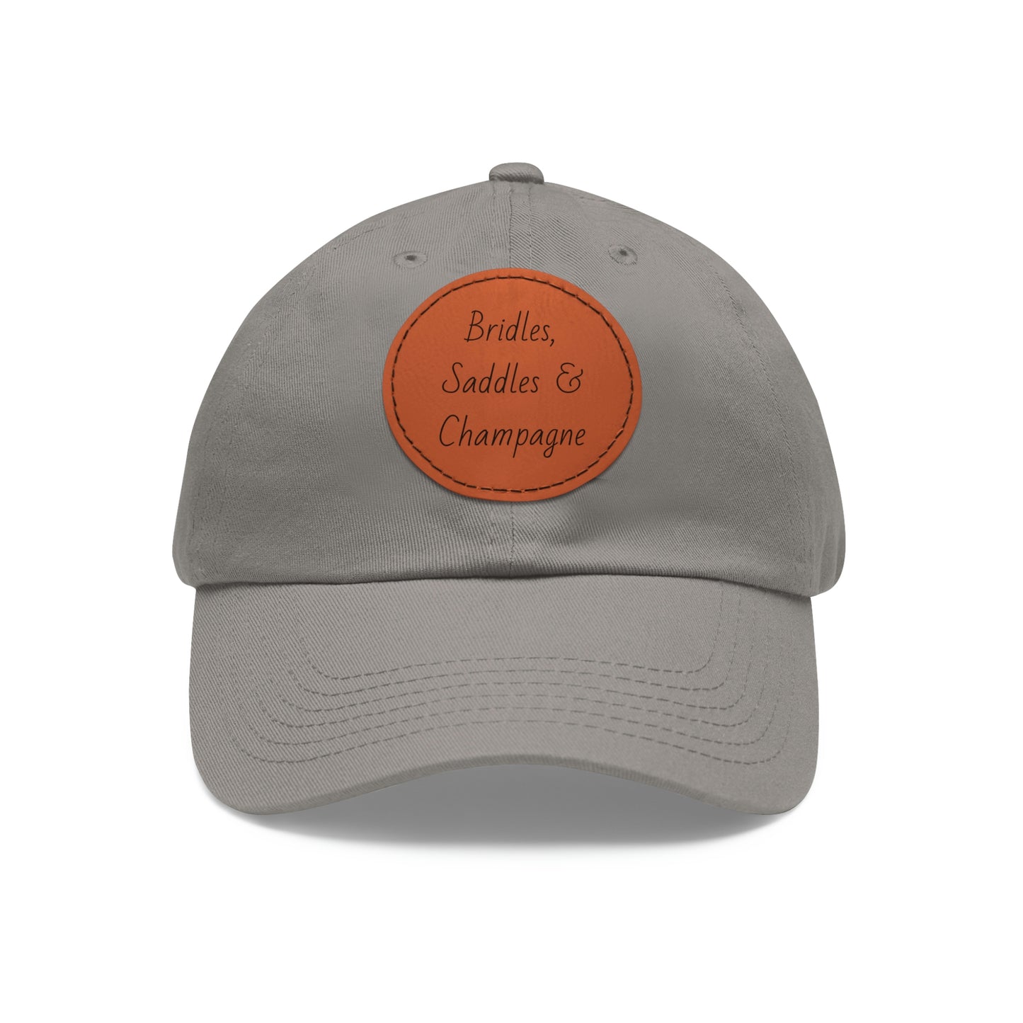 Hat Leather Patch (Round) - Bridles, Saddles & Champagne