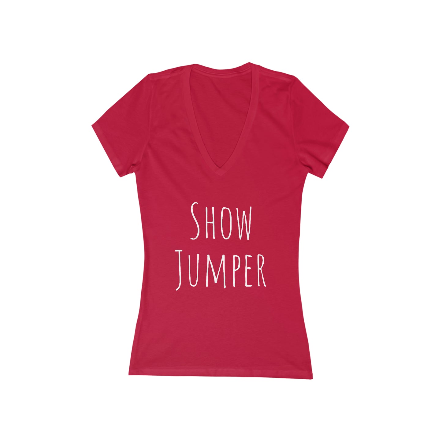 Shirt - Show Jumper Poem (Back) V-Neck Tee