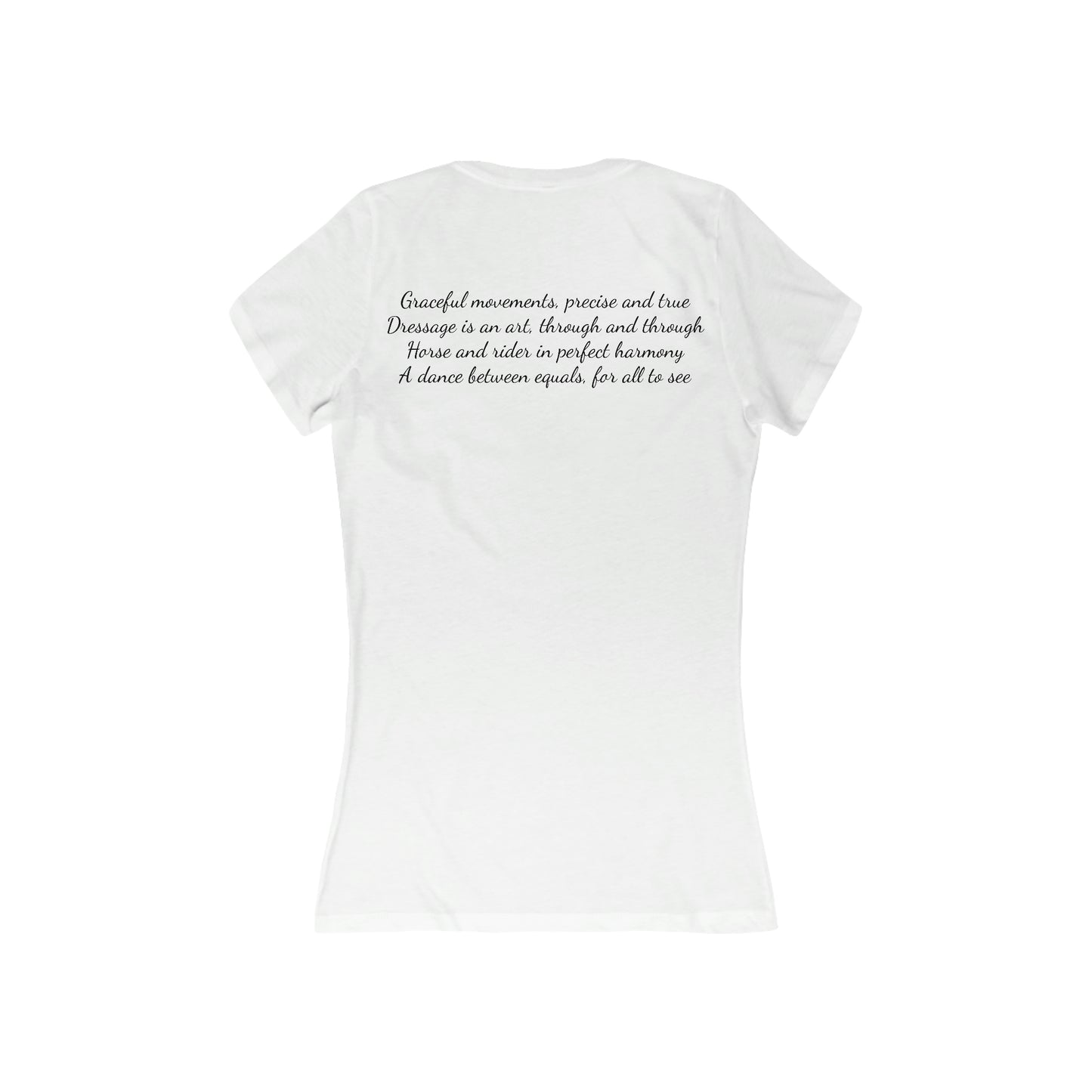 Shirt - Dressage Poem (Back) V-Neck Tee