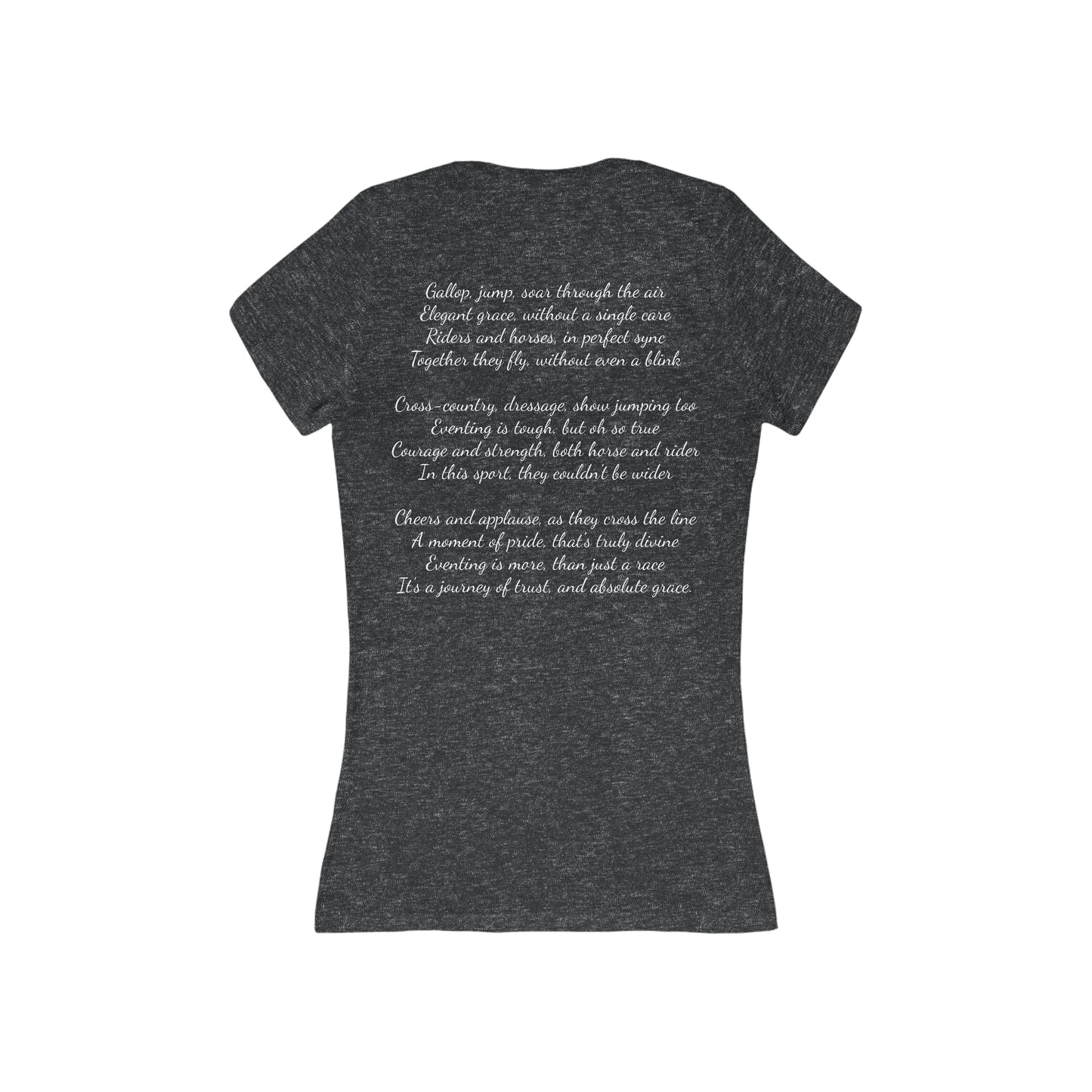 Shirt - Eventer Poem Version 2 (Back) V-Neck Tee