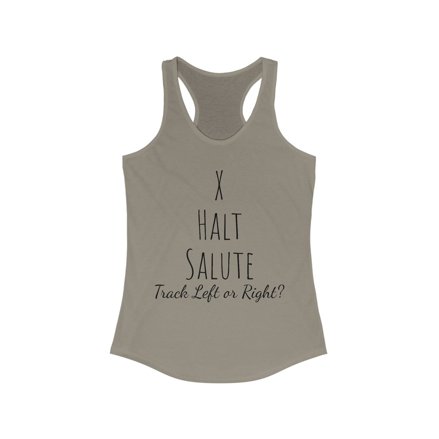 Tank Top - X Halt Salut, Track Left or Right?