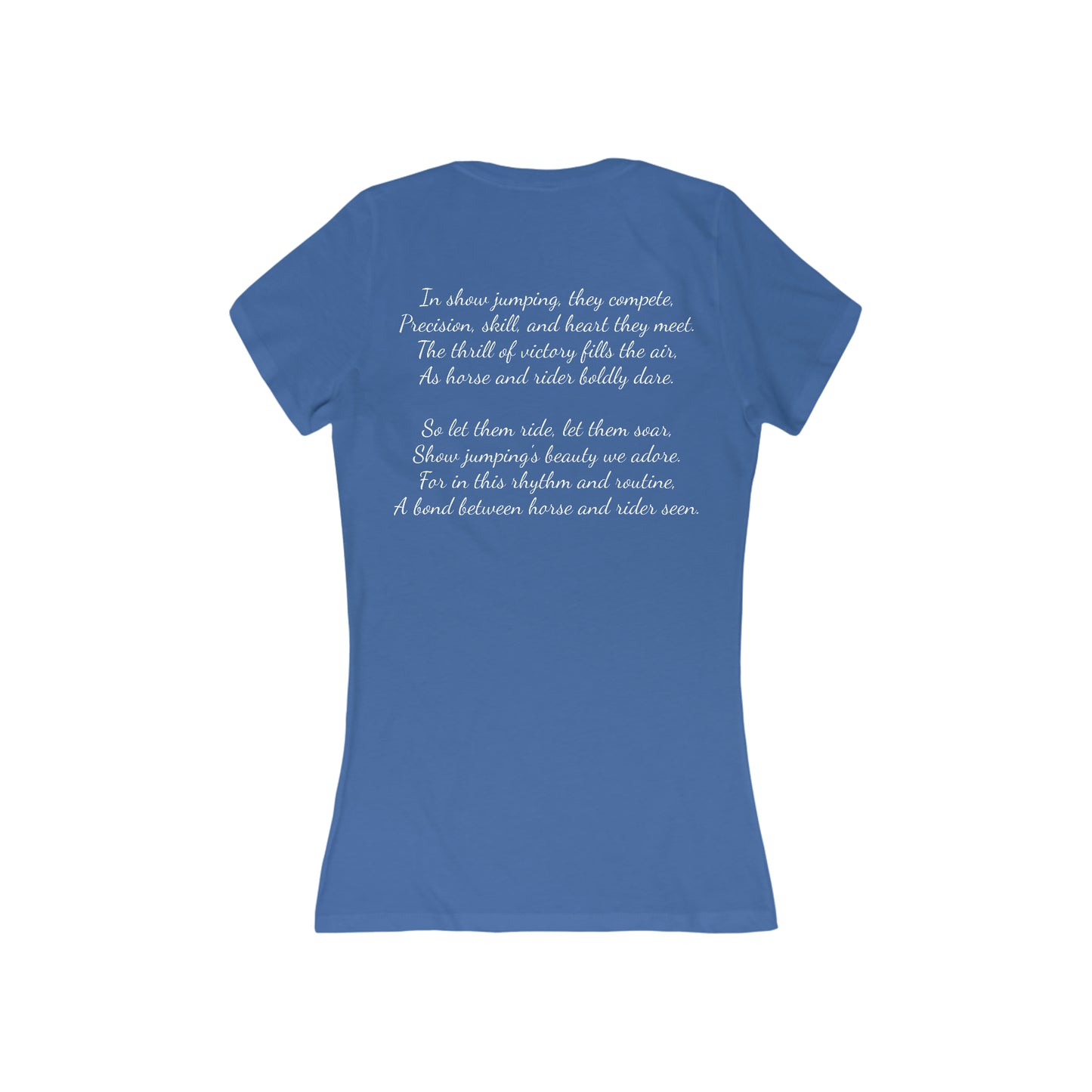 Shirt - Show Jumper Poem (Back) V-Neck Tee