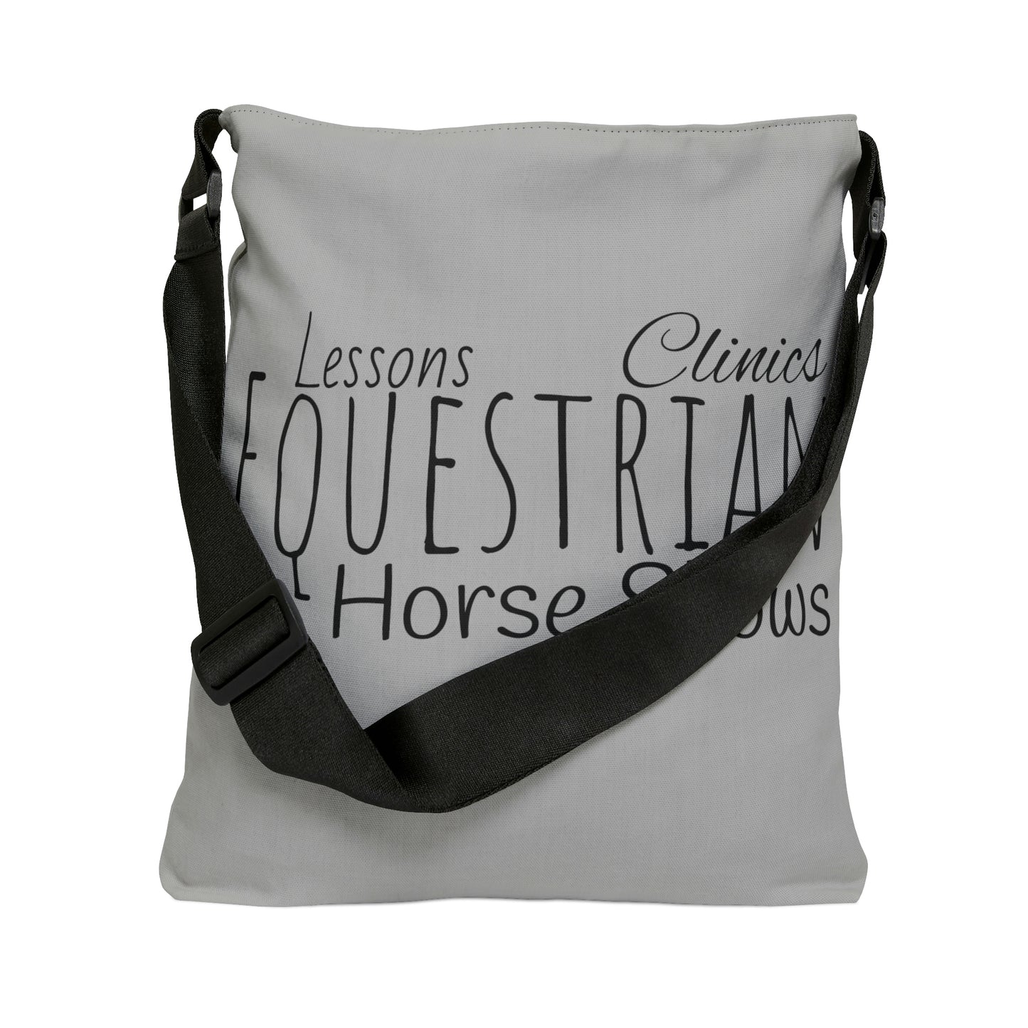 Tote Bag - Equestrian, Lessons, Clinics, Horse Shows - Adjustable