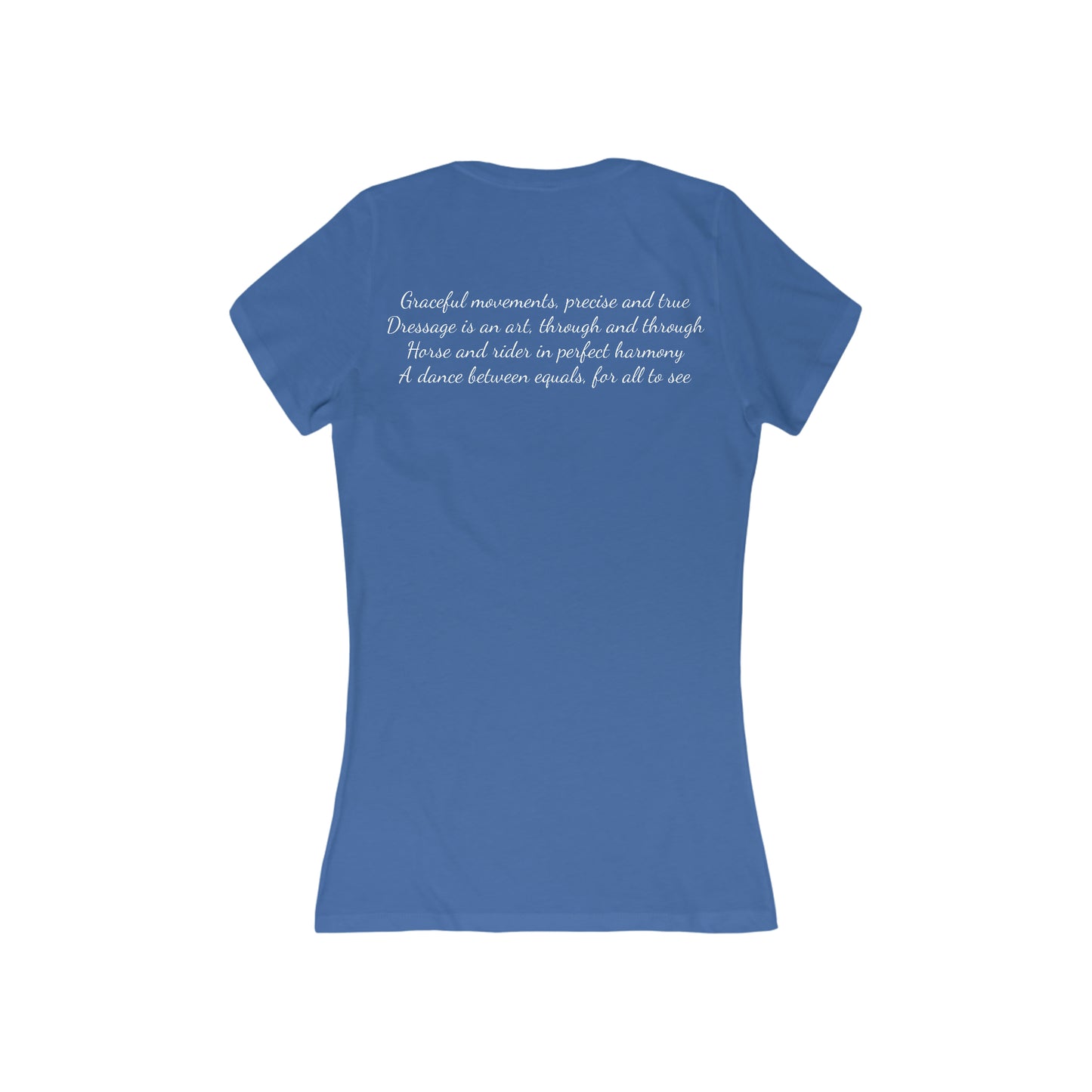 Shirt - Dressage Poem (Back) V-Neck Tee