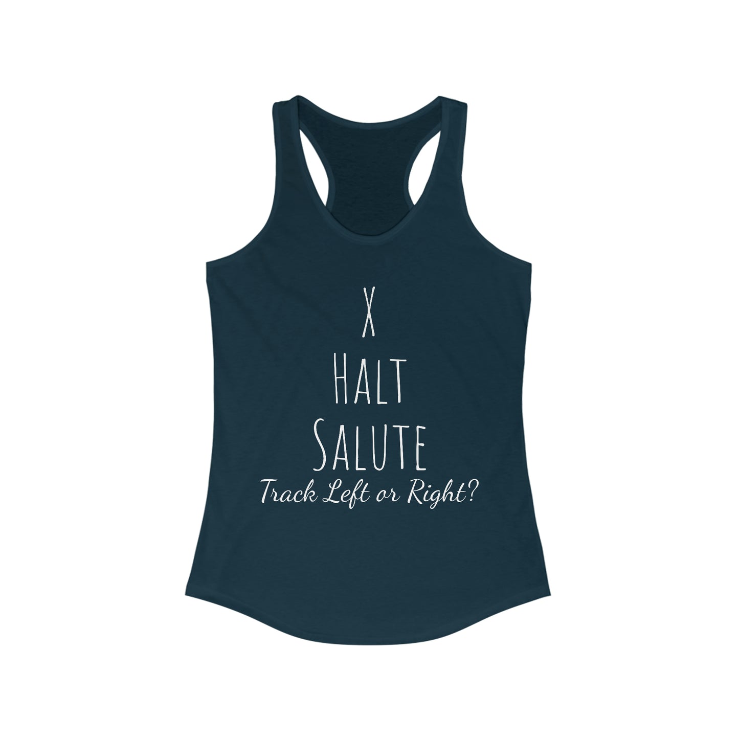 Tank Top - X Halt Salut, Track Left or Right?