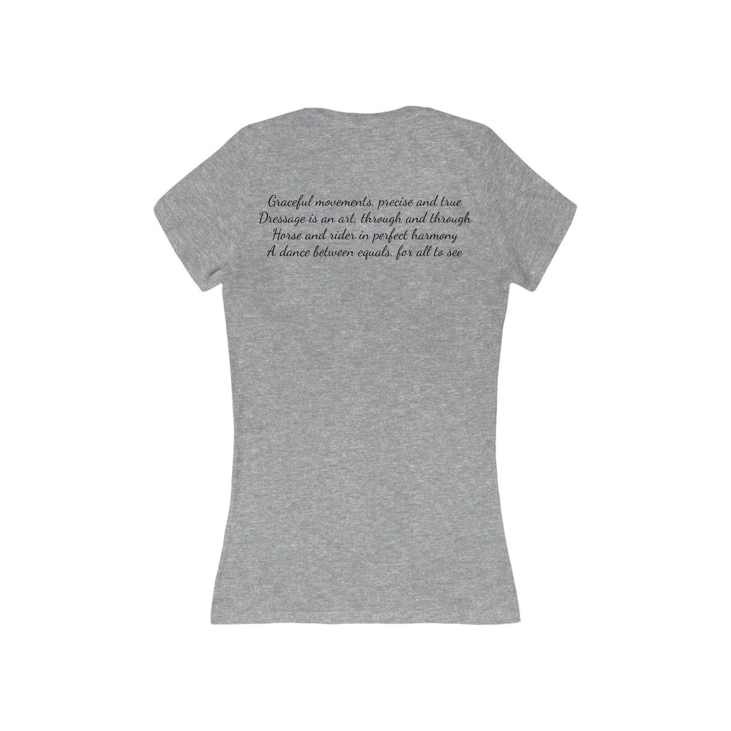 Shirt - Dressage Poem (Back) V-Neck Tee