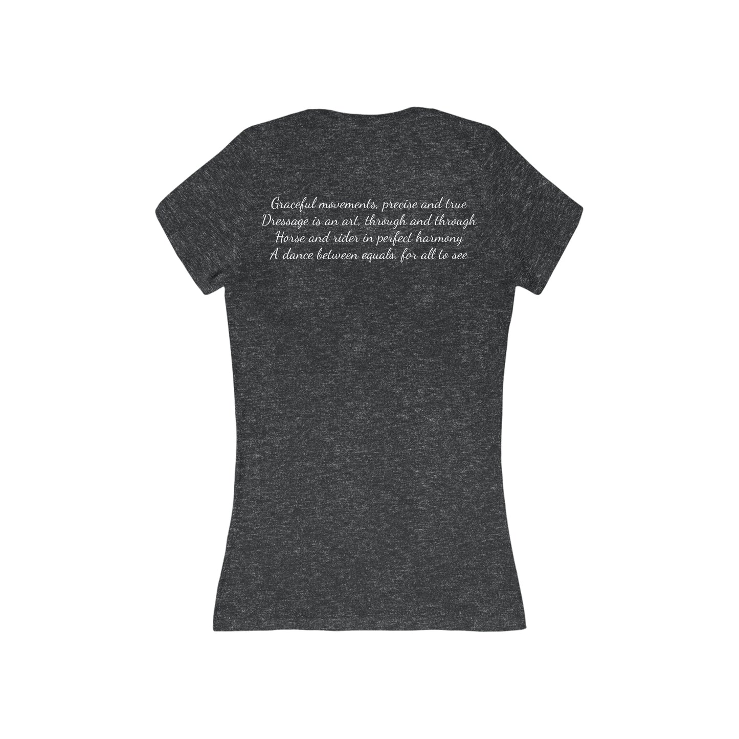 Shirt - Dressage Poem (Back) V-Neck Tee