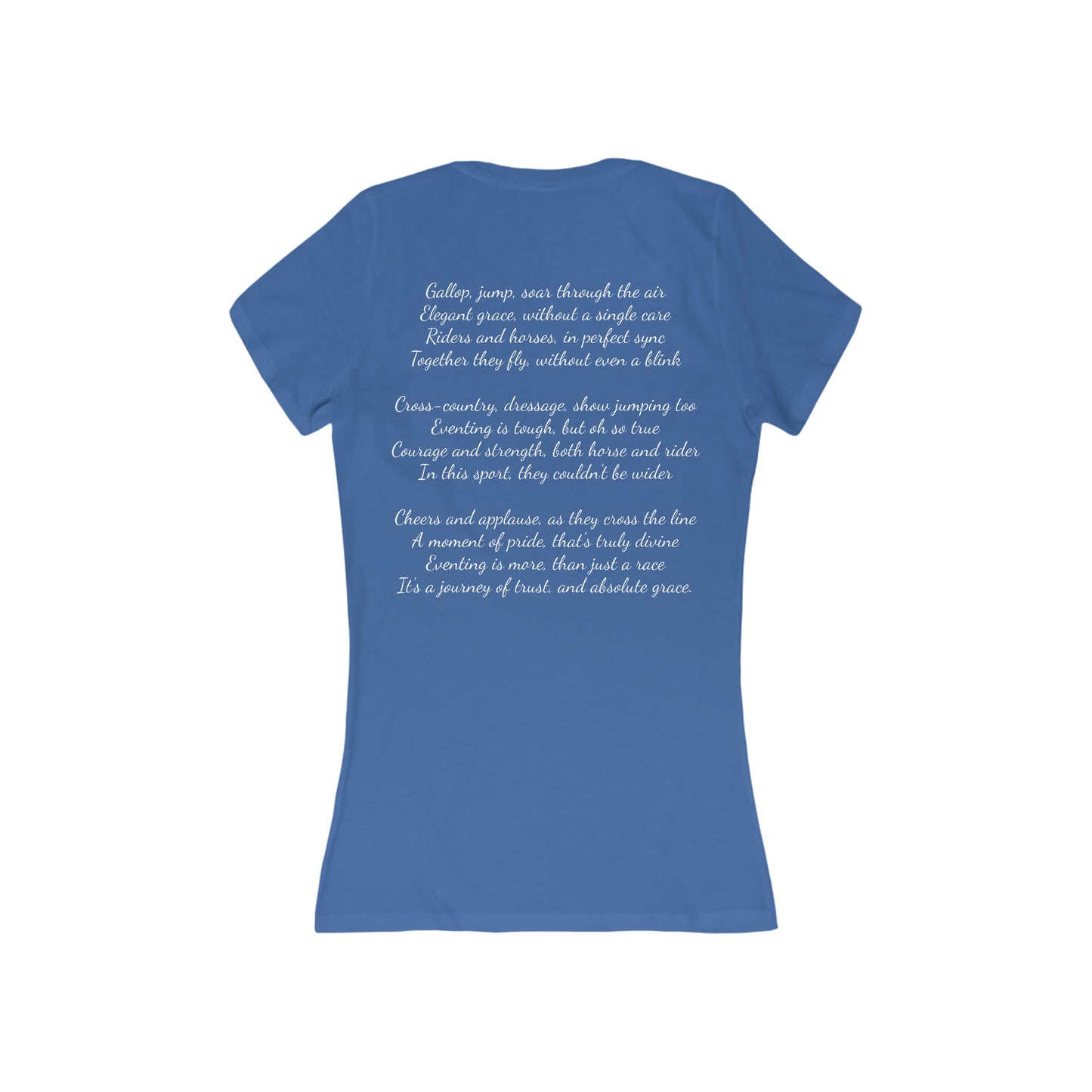 Shirt - Eventer Poem Version 2 (Back) V-Neck Tee